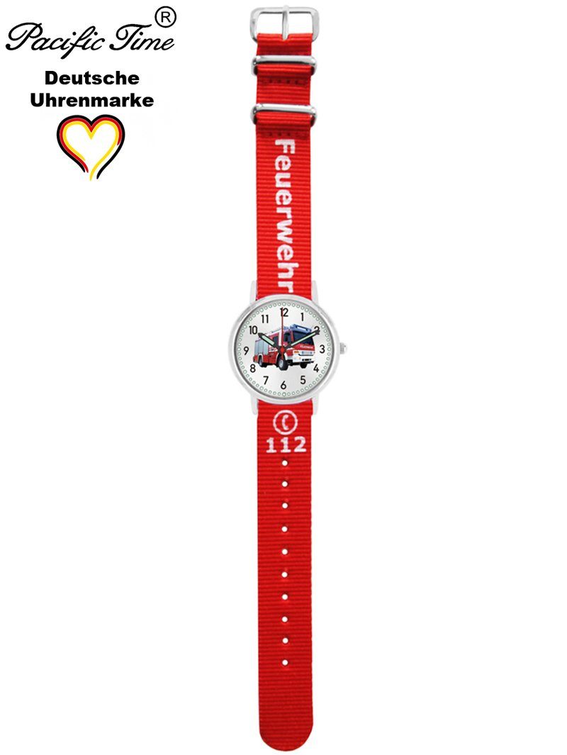 und Kinder Quarzuhr Wechselarmband, Time Versand Match Mix Gratis Feuerwehr Pacific Design Armbanduhr -