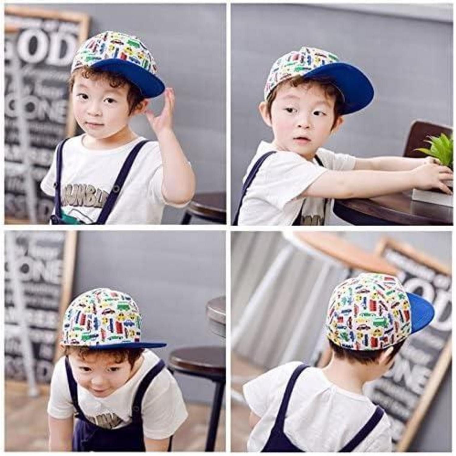 LuxusKollektion Snapback Cap Baseballkappe Jungen Kinder Snapback Dinosaurier Buntes Auto 2-4 Jahre