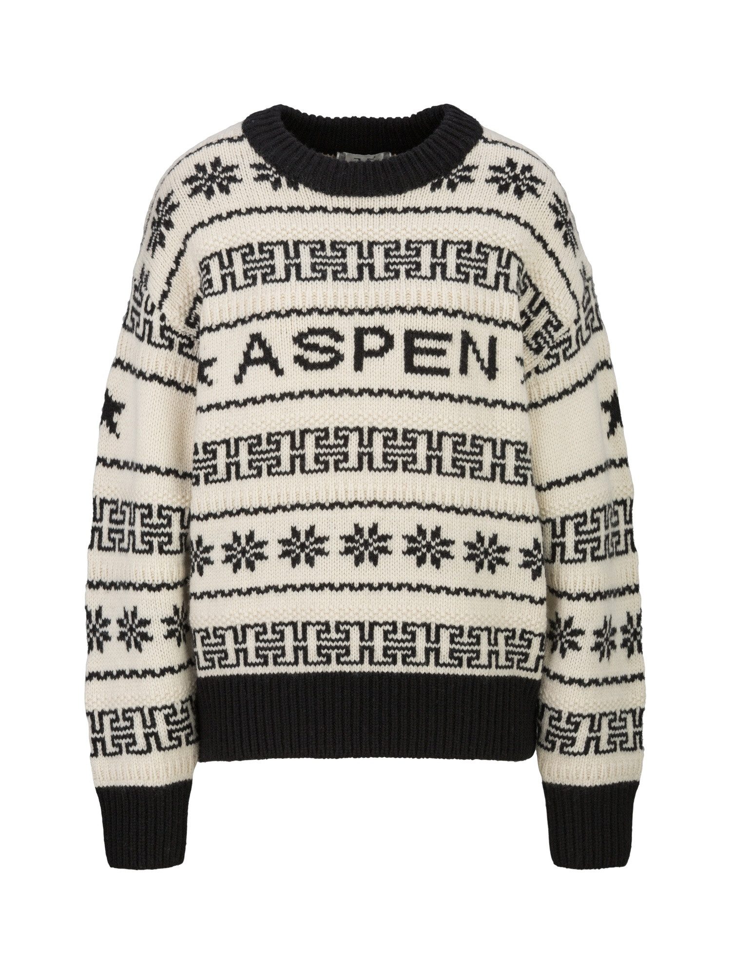 19V69 ITALIA Strickpullover Ava Wintersports Damen Wollmix, Oversize mit Rundhals