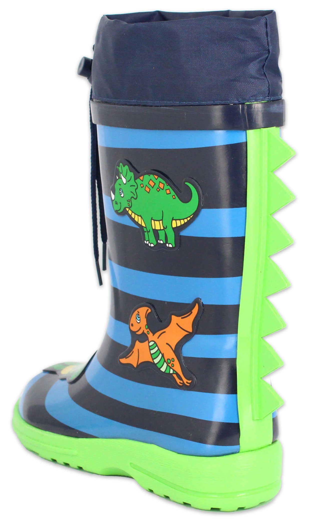 Beck Gummistiefel Dinoworld herausnehmbare flexiblem Naturkautschuk) Innensohle Gummistiefel Stiefel, aus weichem (wasserdichte