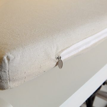 Melko Sitzbank Schuhregal Sitzbank Schuhschrank aus Holz in Weiß Grau Truhenbank (Stück), Ein idealer Ordnungshelfer für jeden Haushalt