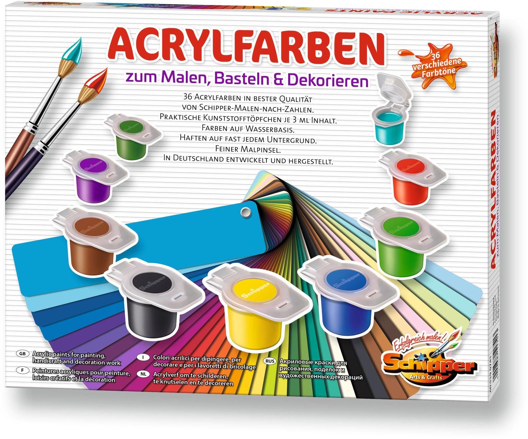 Image of Schipper Malen nach Zahlen »Malen nach Zahlen - 36 Acrylfarben«, Made in Germany