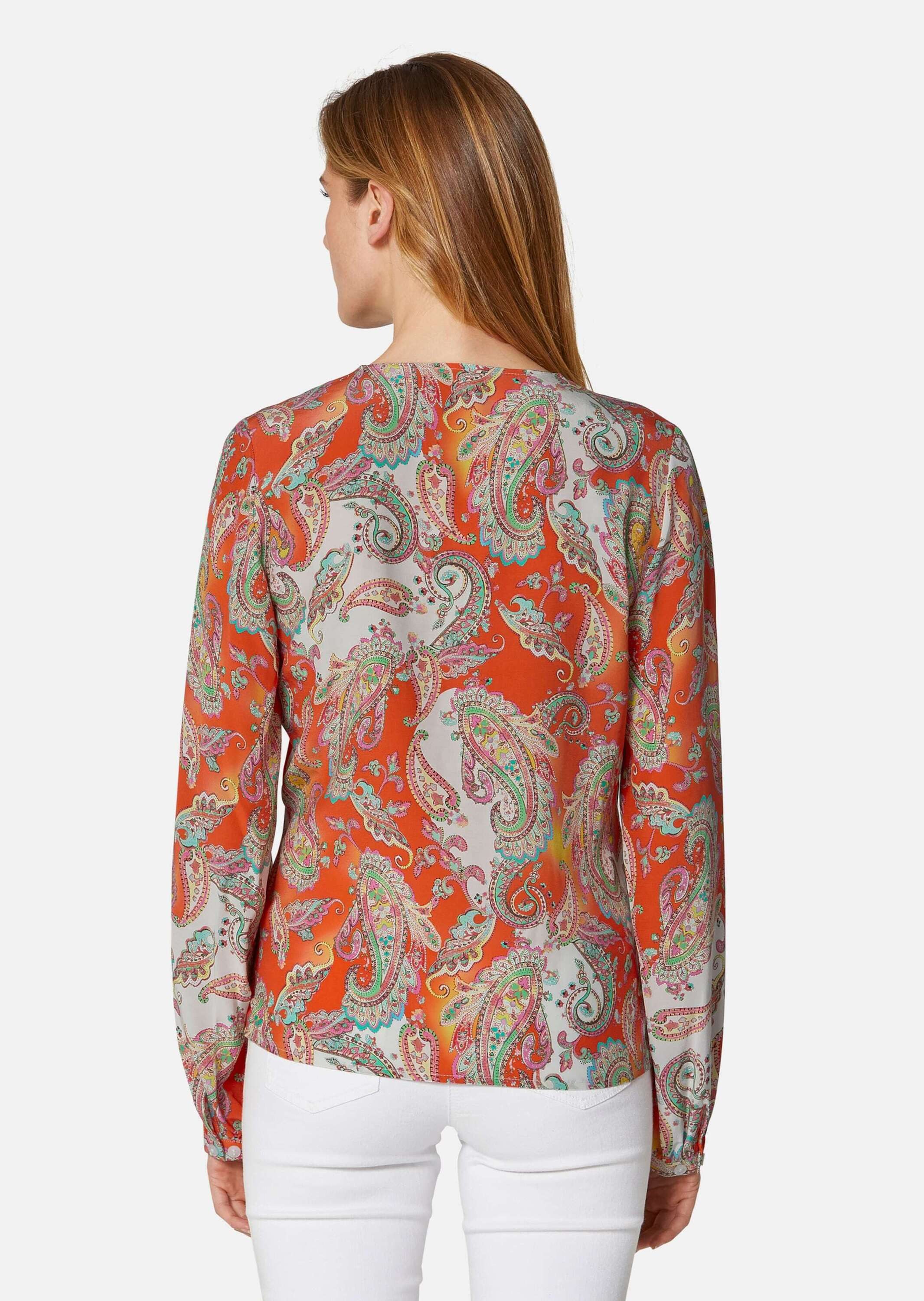 MADELEINE Langarmbluse Bluse mit Paisleymuster