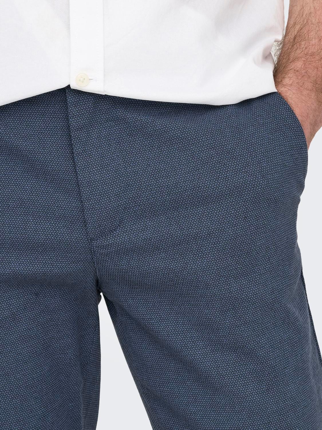 ONLY & SONS Anzughose ONSMARK PETE SLIM DOBBY 0058 PANT NOOS – Bild 4 von 5