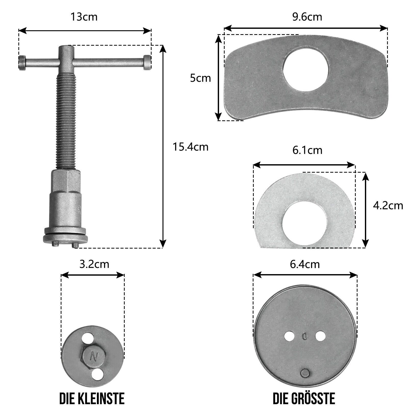 FIVMEN Montagewerkzeug 22 TLG. Bremskolbenrücksteller Bremssattel Kolbenrücksteller, Bremskolben Werkzeug Satz Bremsen Set