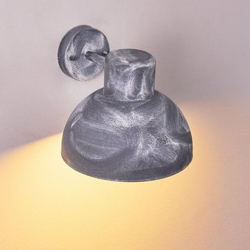 hofstein Außen-Wandleuchte »Ronchi« Außenwandlampe Wandlampe aus Metall/Kunststoff in Blau/Weiß, ohne Leuchtmittel, E27, Außenmit Lichteffekt