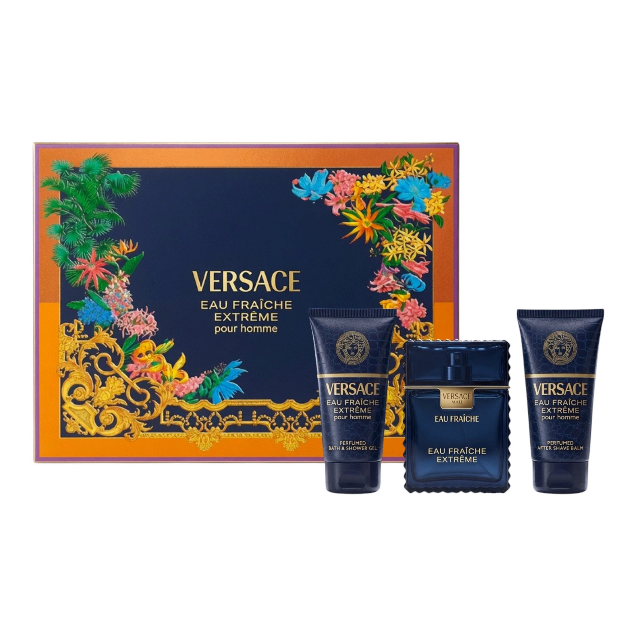 Versace Eau de Parfum Man eau Fraiche Extreme Geschenkset, 3-tlg.