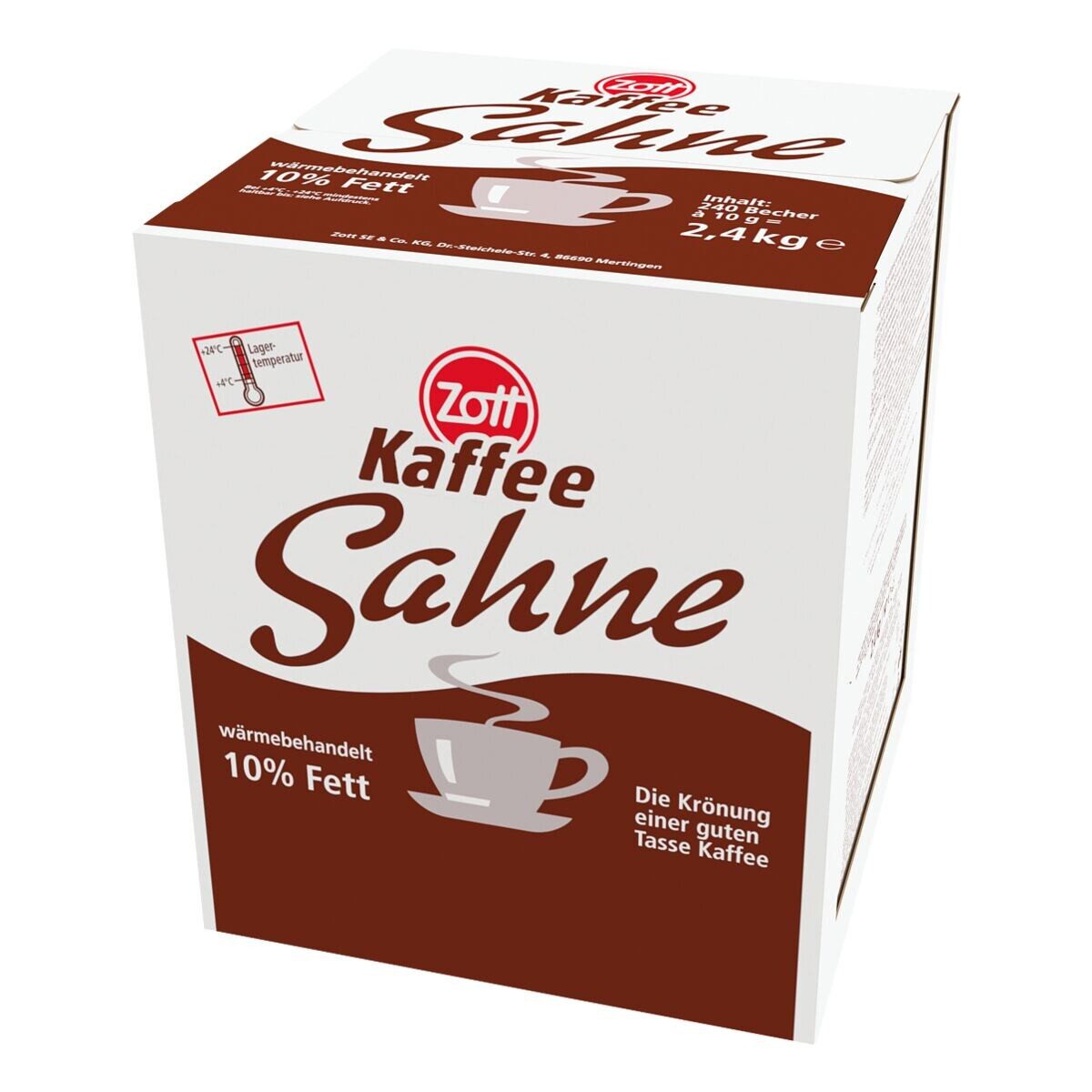 Zott Milch Kaffeesahne 10% Fett, 240x10 g