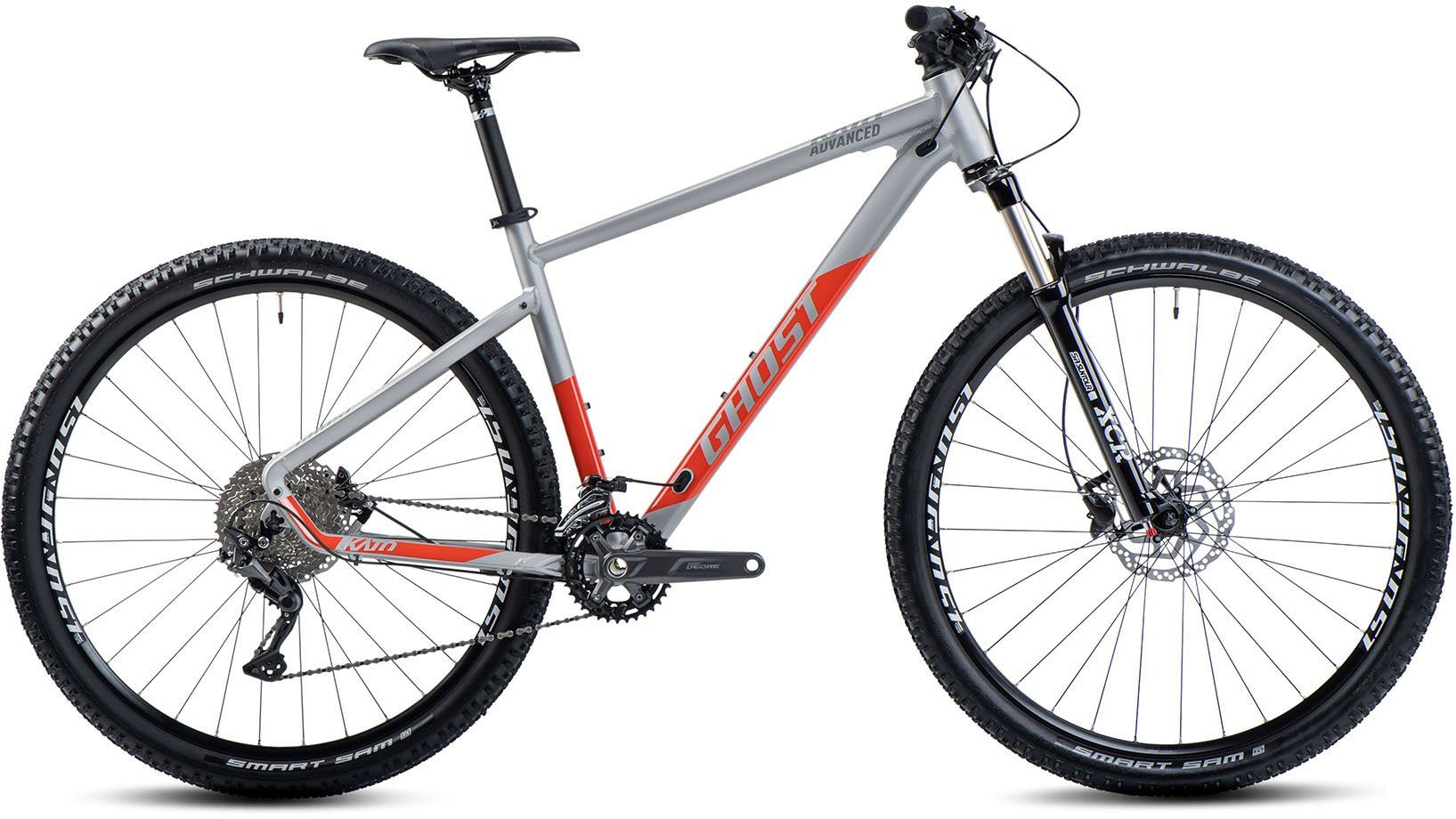 Ghost Mountainbike Kato Advanced AL, 10 Gang Shimano Deore RD-M4120 Schaltwerk, Kettenschaltung, für Damen und Herren, Kettenschaltung