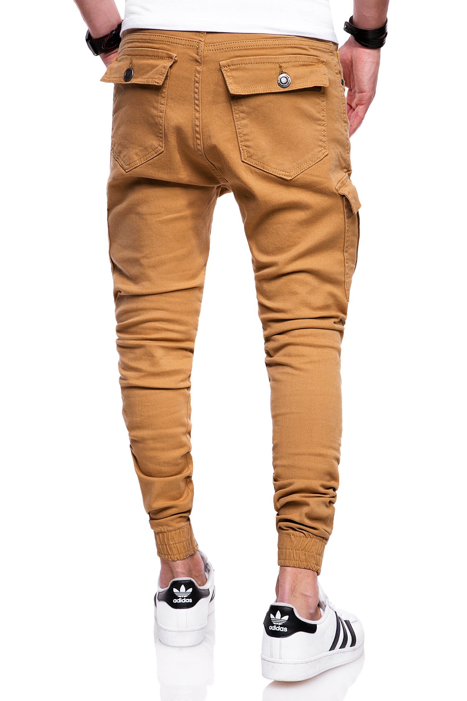 behype Cargohose Cargo MPBRISTOL mit Taschen Beige