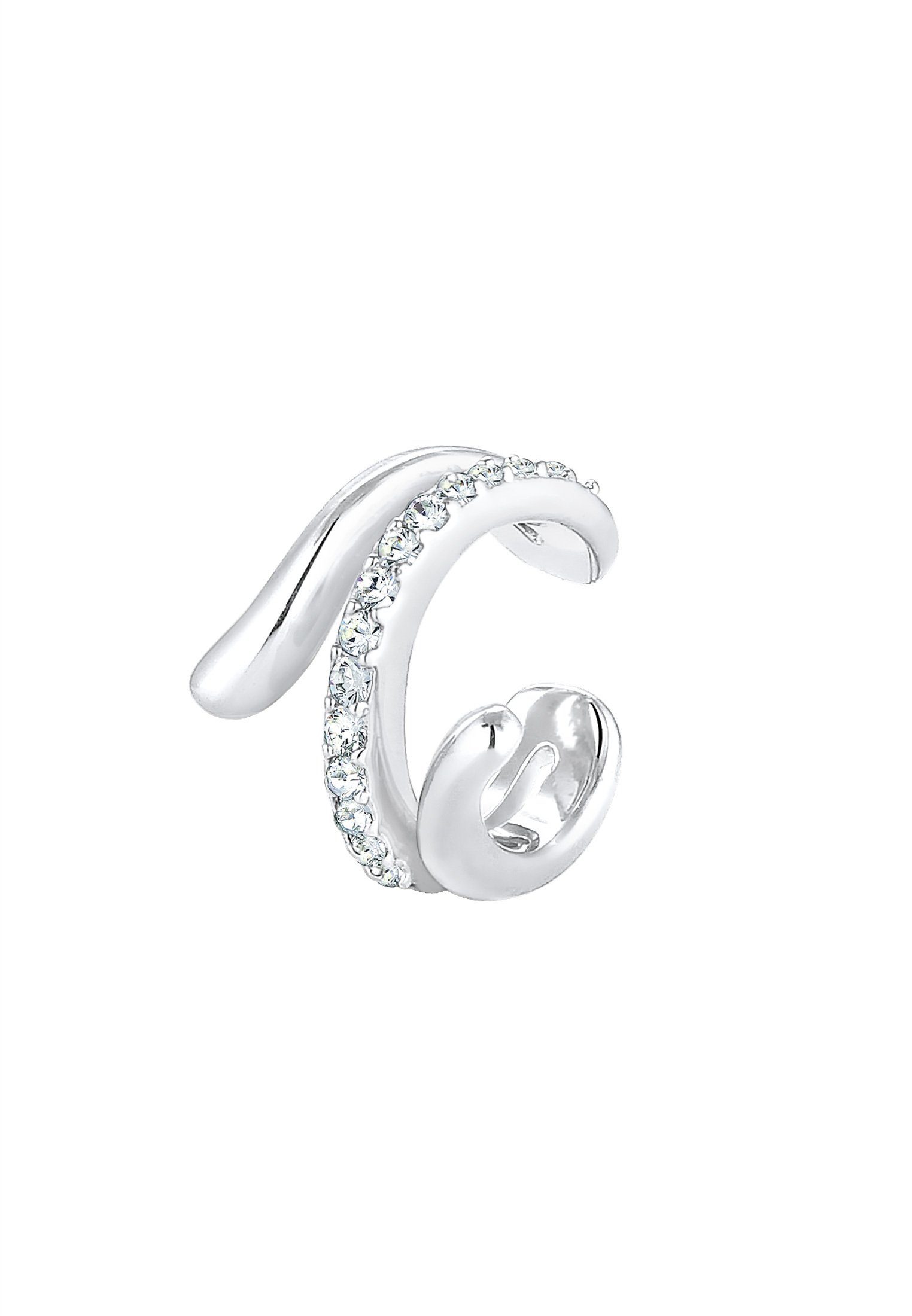 Elli Single-Ohrhaken Single Earcuff Twisted Kristalle günstig online kaufen