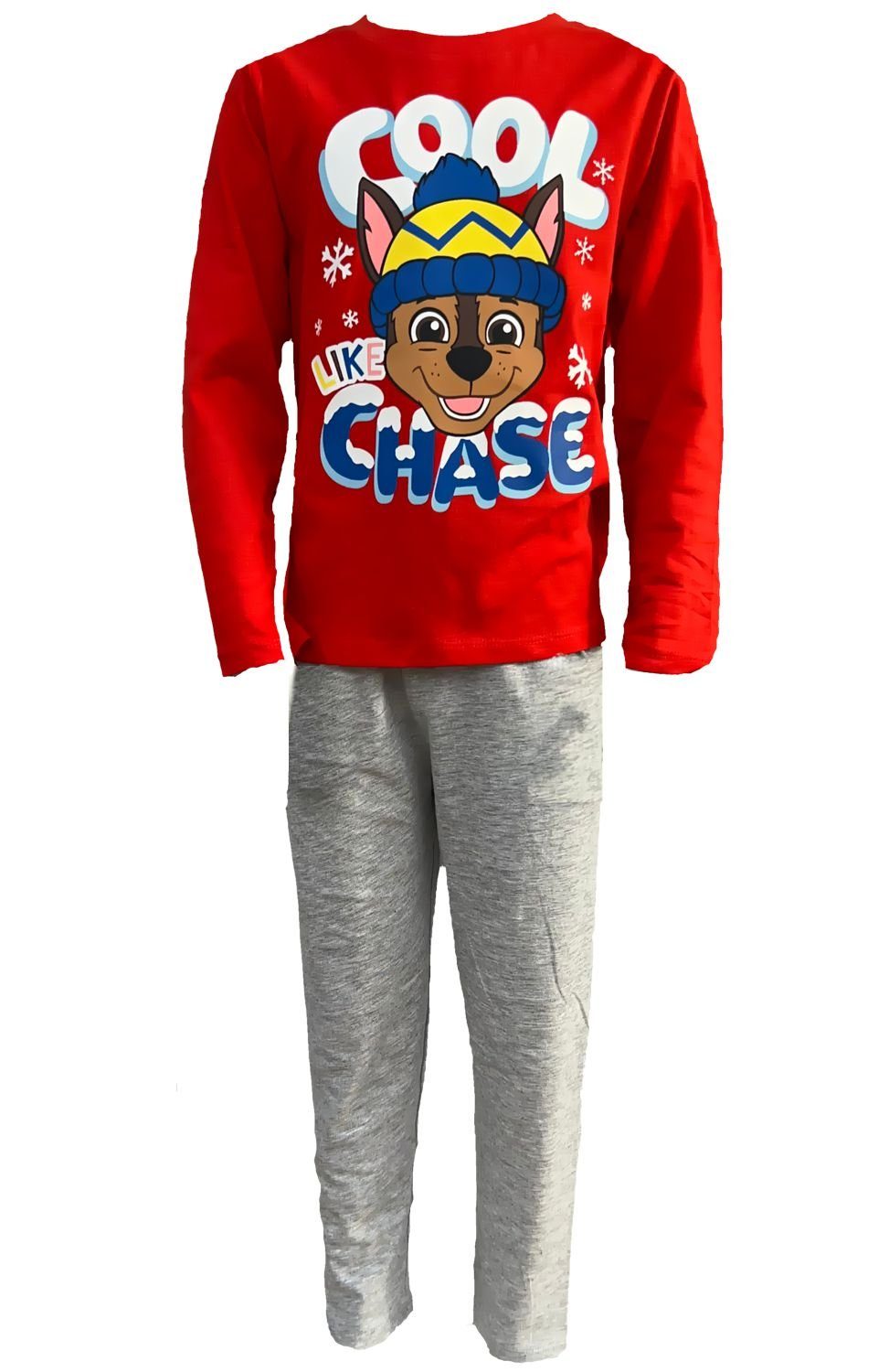 PAW PATROL Pyjama 2x Paw Patrol Kinder Schlafanzug blau + Rot Gr:98-128 – Bild 2 von 5