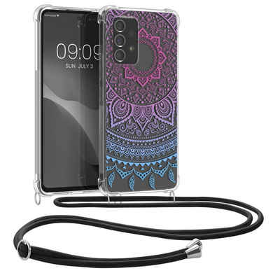 kwmobile Handyhülle Hülle für Samsung Galaxy A53 5G, Silikon Handyhülle mit Kette - Handykette Handyband