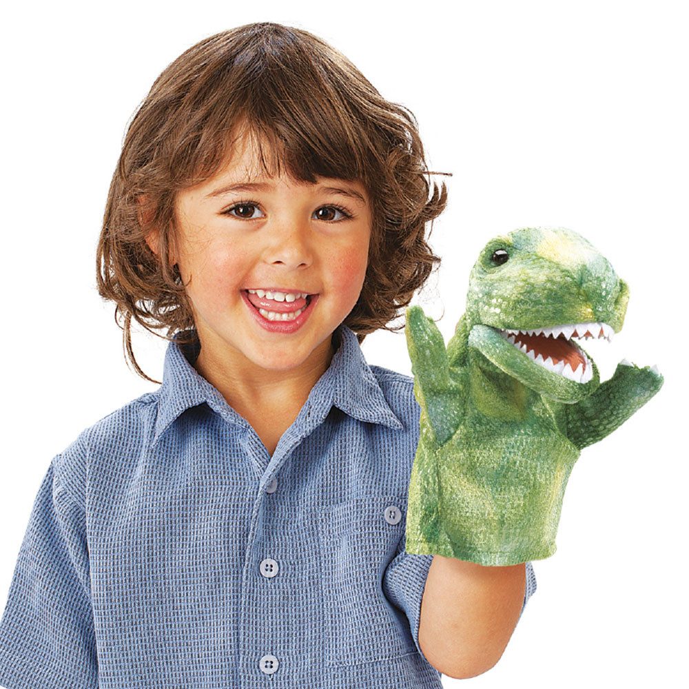 Folkmanis Handpuppen Handpuppe Folkmanis Handpuppe Kleiner T-Rex 2997 (Packung)