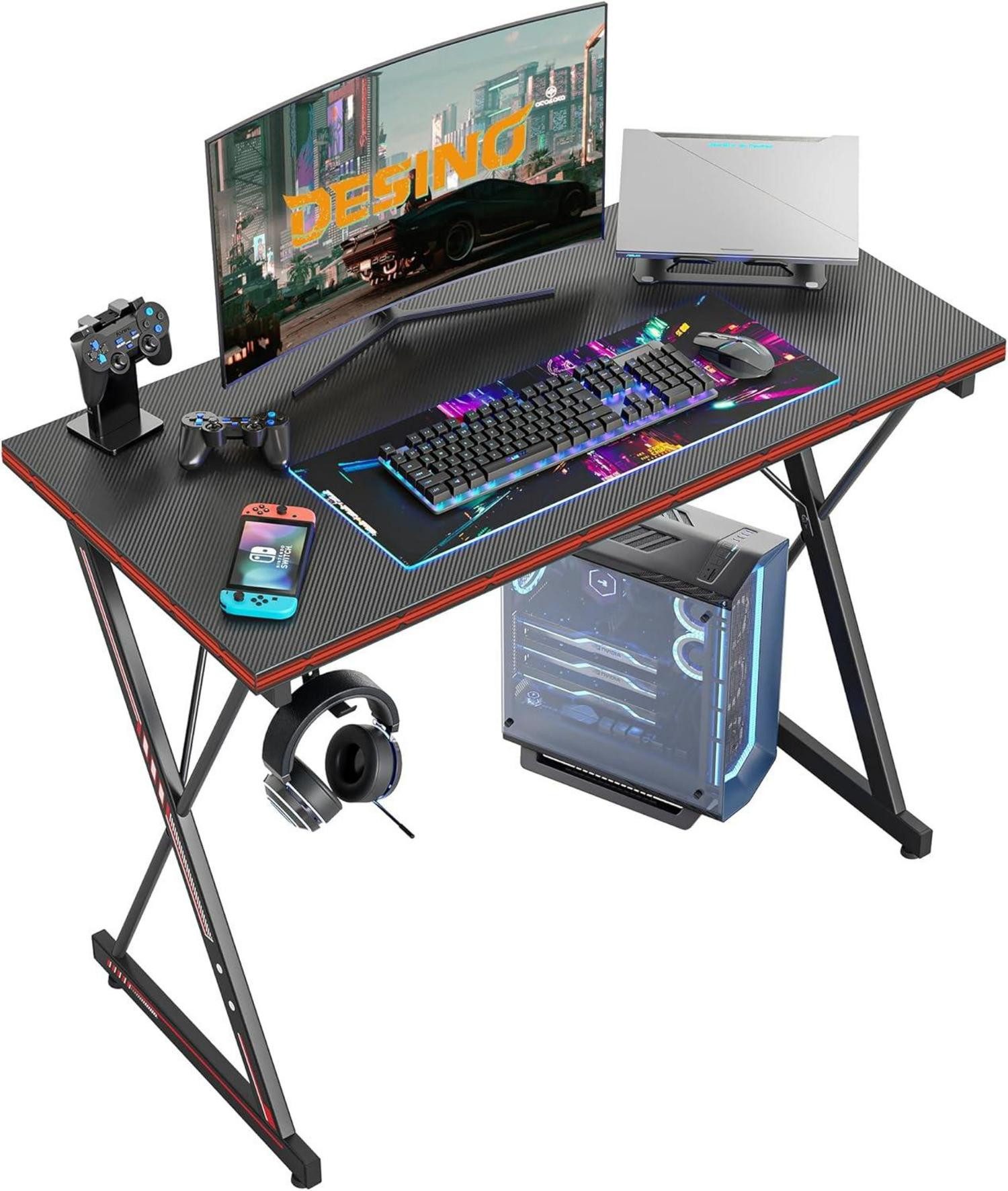 Gamingtisch Gaming Schreibtisch 100x50 cm Ergonomischer Computertisch