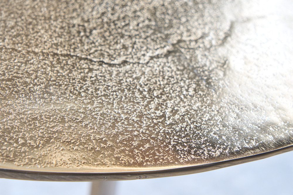 riess-ambiente Beistelltisch ELEGANCE 60cm gold (Einzelartikel, 1-St), Wohnzimmer · Aluminium-Metall · rund · handmade · Modern Design – Bild 4 von 5
