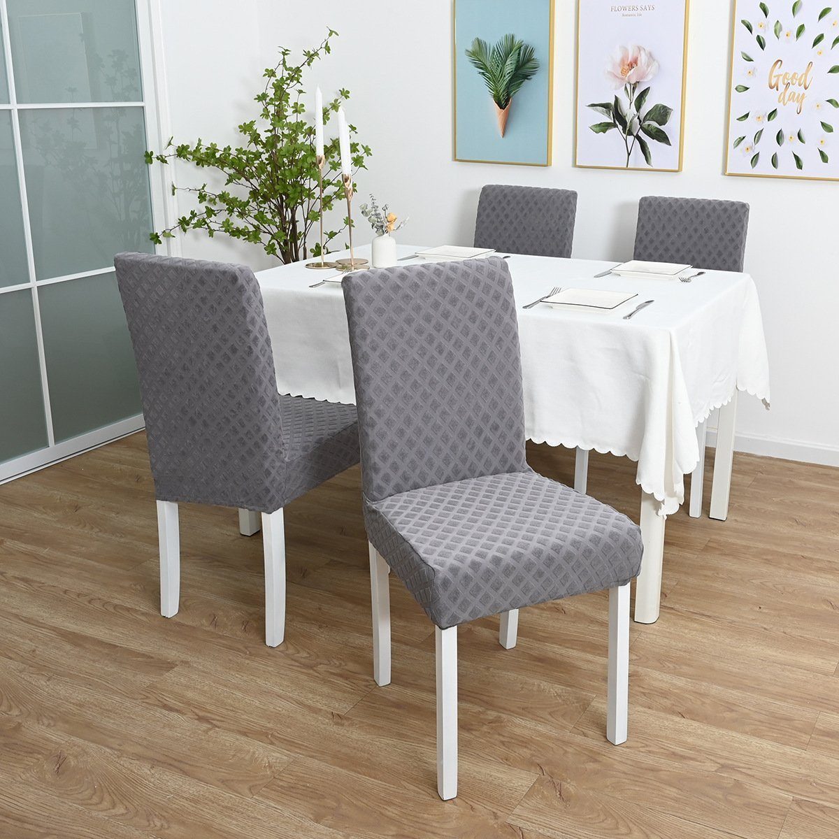BYSURE Stuhlhusse, Esszimmer Stuhlhussen Schutzhülle, 2/4/6er-Set günstig online kaufen