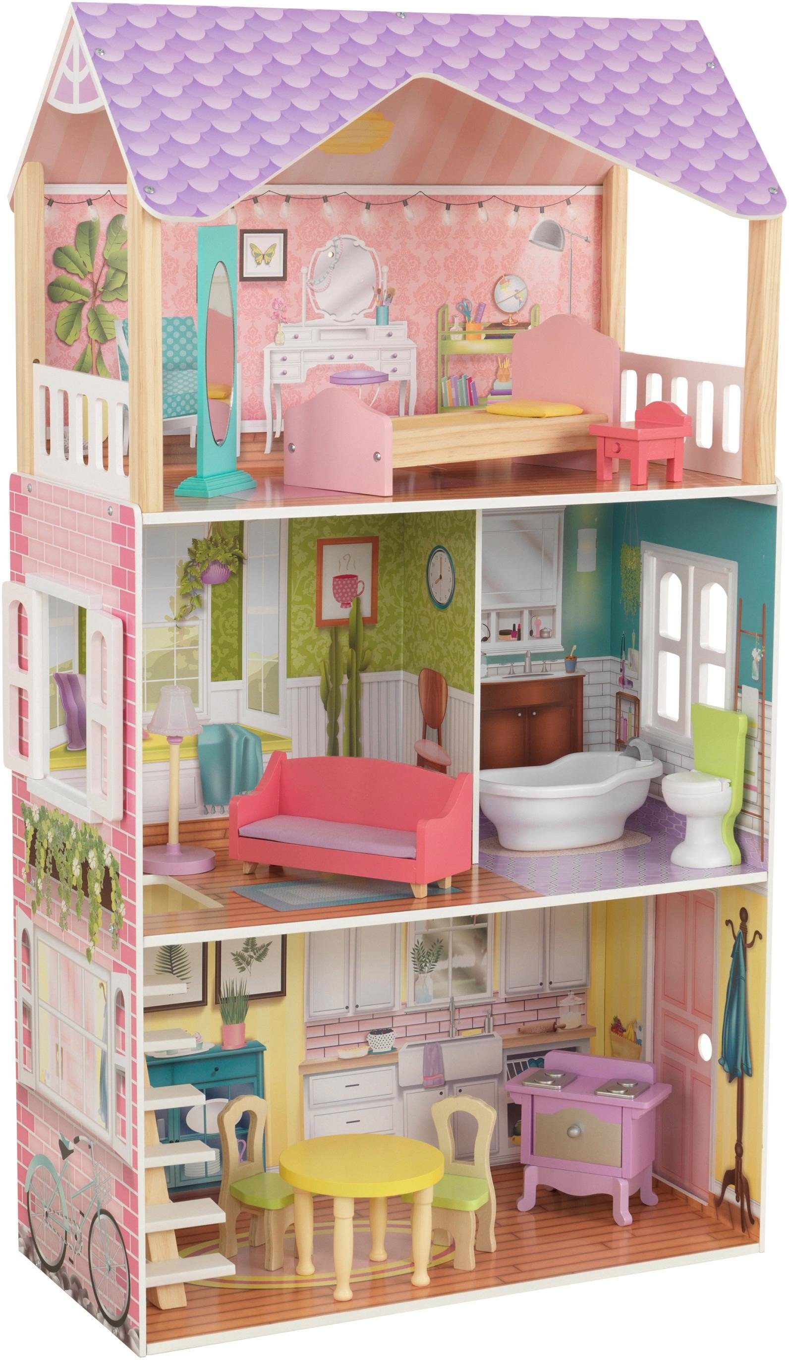KidKraft® Puppenhaus »Poppy Puppenhaus«, inklusive Möbel