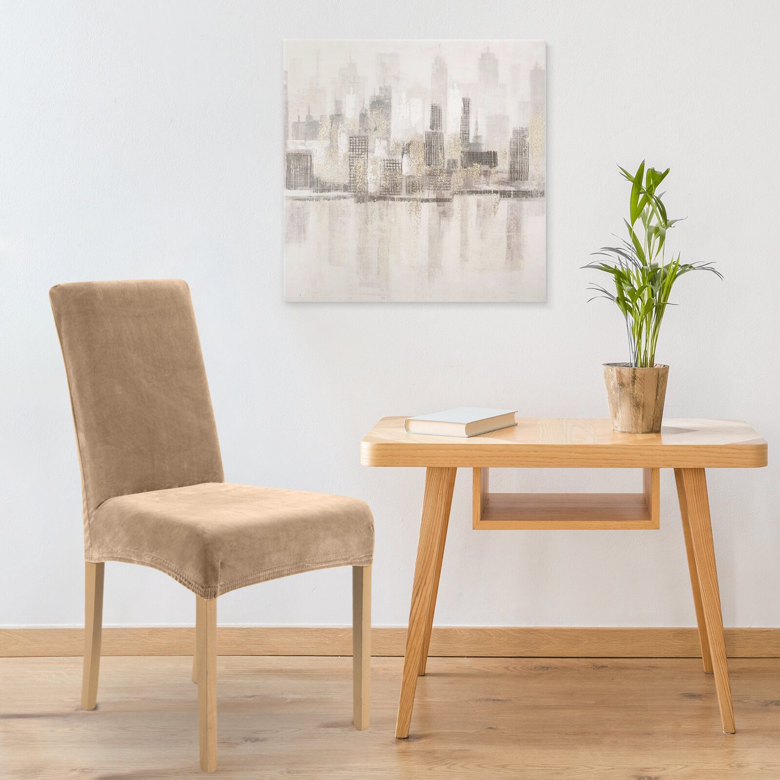 Design91 Sesselschoner Praktischer Stuhlschoner Wasserdichte Stuhl-Schutz, Karomuster Wasserfeste Schonbezüge Stuhlschonbezug 35 x 55 x 30 cm