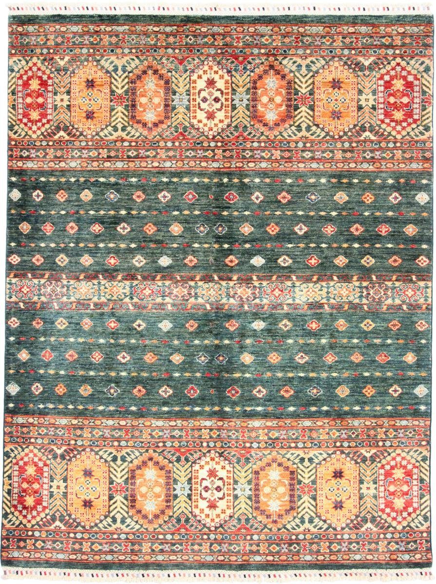 Orientteppich Arijana Shaal 153x200 Handgeknüpfter Orientteppich, Nain Trading, rechteckig, Höhe: 5 mm