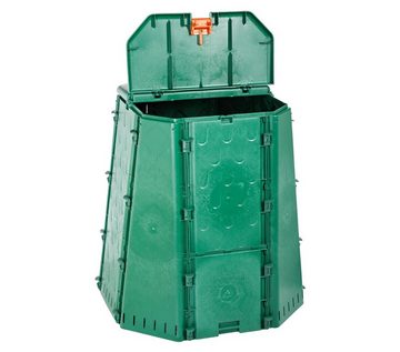 Dehner Komposter Thermokomposter, 109 x 94 x 94 cm, grün, 700 l, großer Gartenkomposter, frostfest und UV-beständig