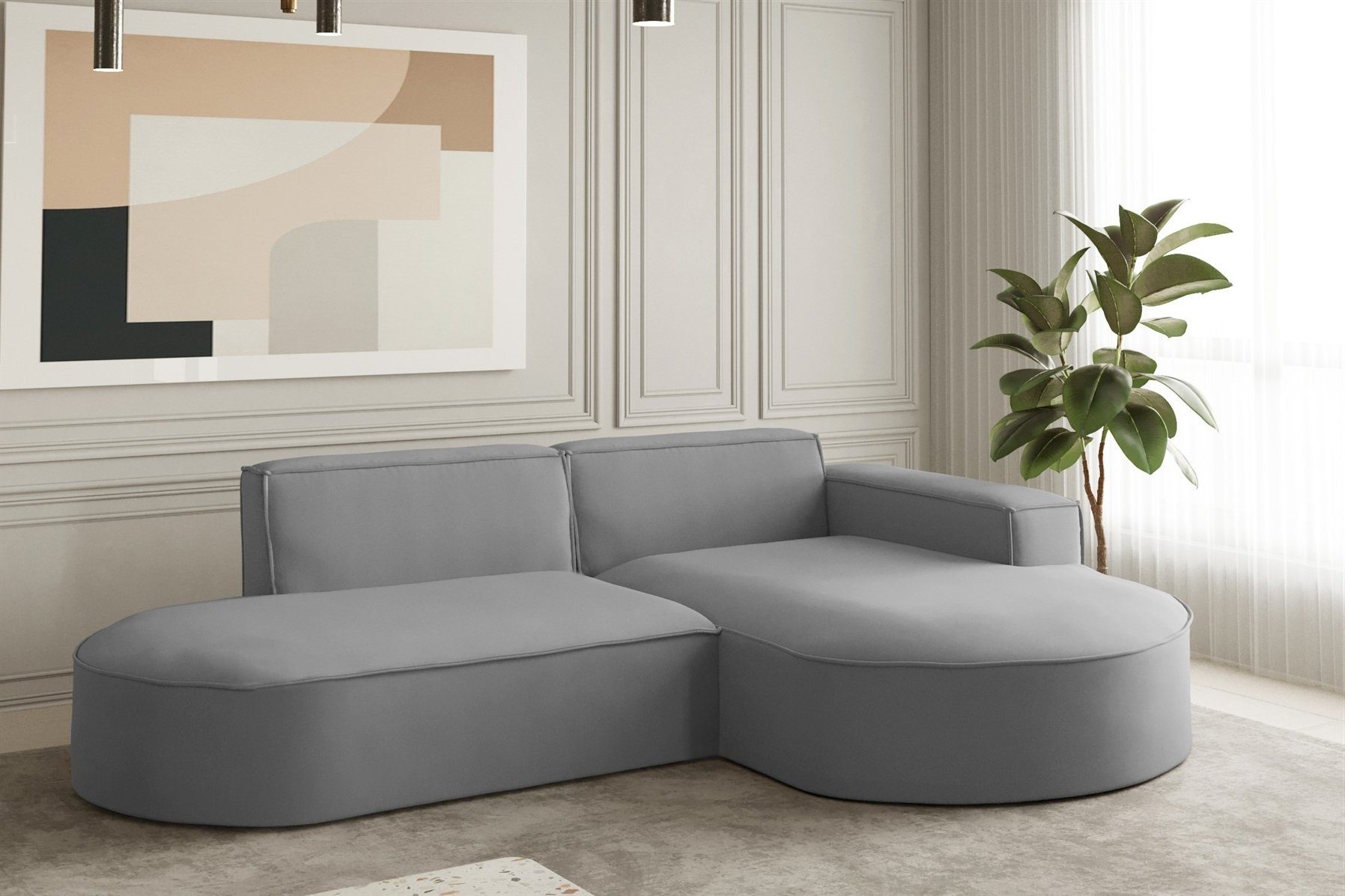 Fun Möbel Ecksofa Ecksofa Designersofa PALMA günstig online kaufen