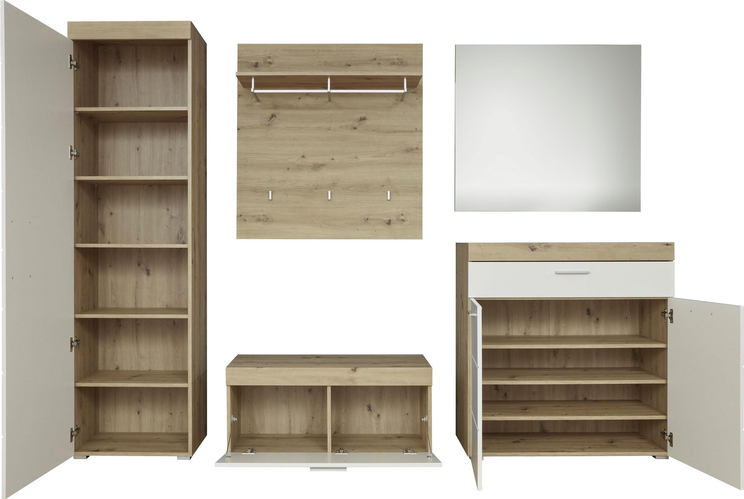 trendteam Garderoben-Set AMANDA (5-tlg) - trendteam