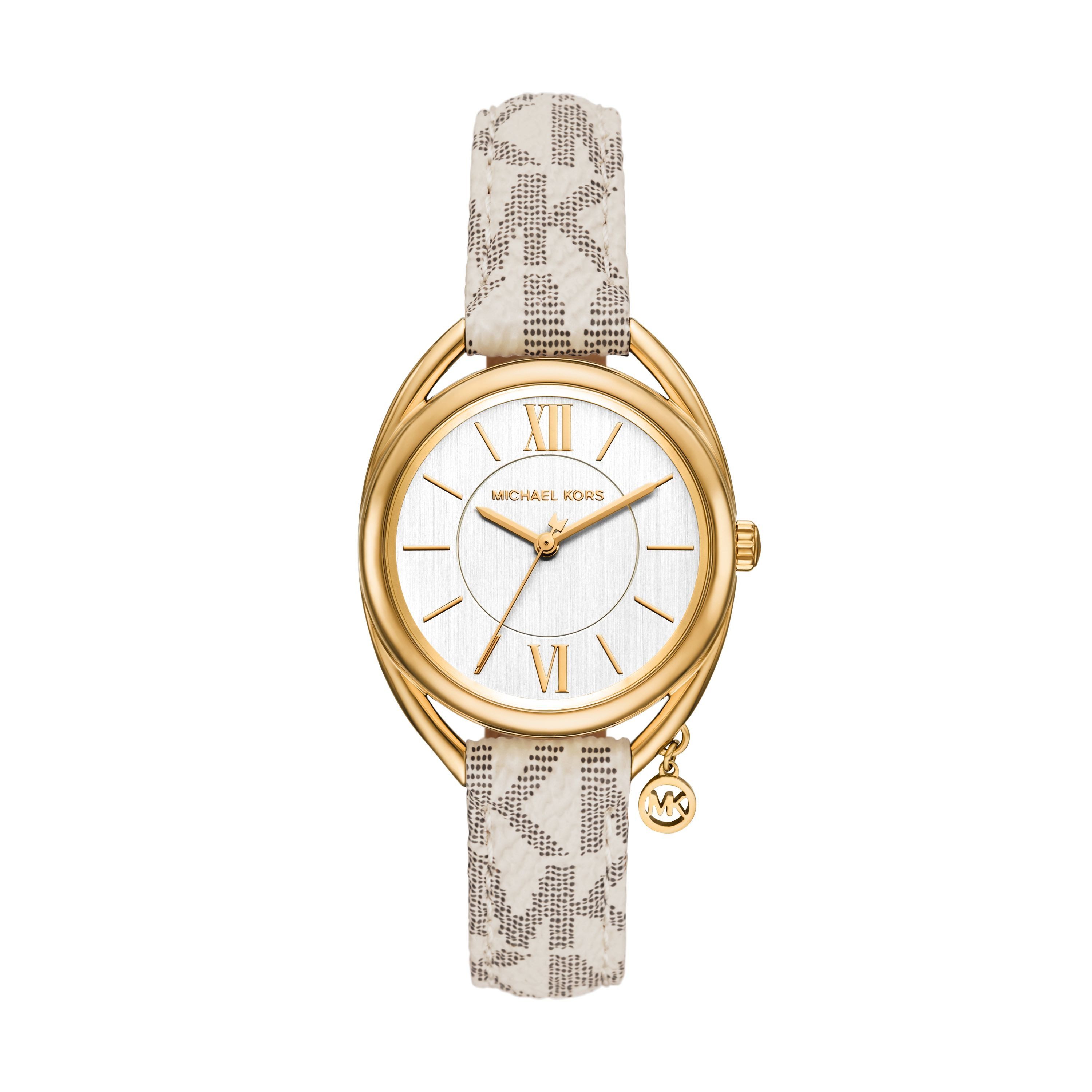 MICHAEL KORS Quarzuhr Leia MK7680, Armbanduhr, Lederarmband, analog
