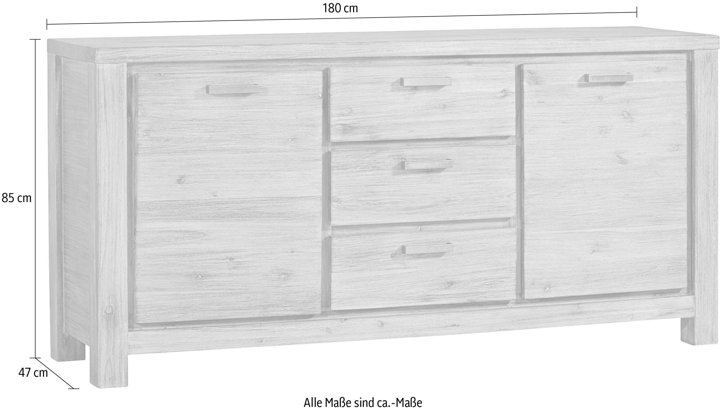 Gutmann Factory Sideboard Tunis, Kommode, Breite 180 cm