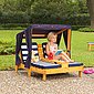KidKraft® Kinderklappstuhl »Doppelte Sonnenliege mit Getränkehaltern, weiß-blau«, Bild 3