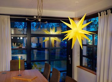 BONETTI LED Stern »Weihnachtsstern, 3D-Optik, Weihnachtsdeko aussen«, Ø 100 cm, mit 6-Stunden-Timer