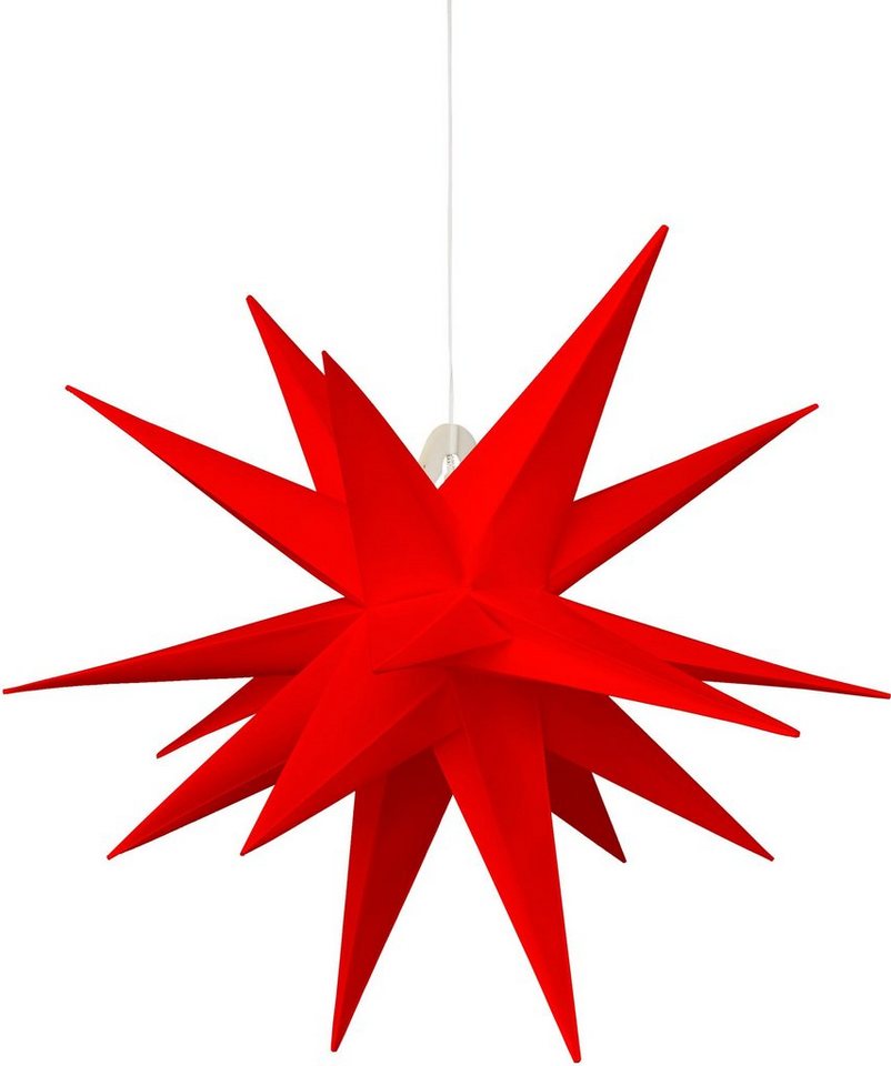 rot 3D LED 9er Sternenkette f/ür innen /& au/ßen Stern Adventsstern Weihnachtsstern Neuheit