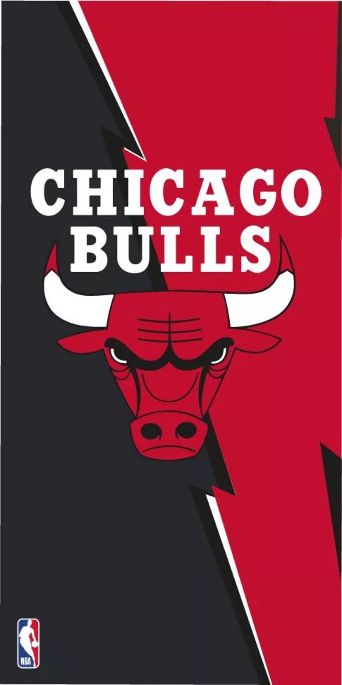 Chicago Bulls Badetücher NBA CHICAGO BULLS Handtuch aus 100 % Baumwolle, 70 x 140 cm, Baumwolle (1-St)