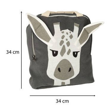 LA CUTE Kinderrucksack Giraffenfreude - Kinder-Rucksack für Abenteuer mit Baby-Giraffenmotiv (Kinderrucksack-Set), Niedlicher Rucksack mit Giraffenmuster und verstellbaren Trägern.