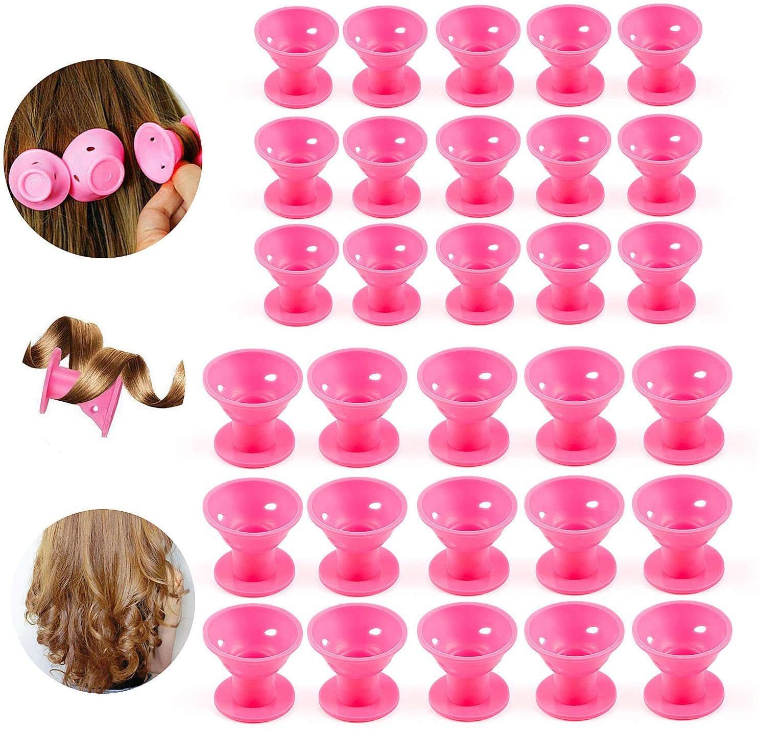 Dilara Lockenwickler 40 Stück aus Silikon - Wickler zum Locken machen ohne Hitze über Nacht, 40 tlg., Premium-Silikon – Schonendes Styling ohne Hitze & Spliss