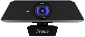 Iiyama UC CAM120UL-1 Full HD-Webcam (4K UHD, 8MP, 2160P, 30fps, FoV 120°, Auto-Framing)