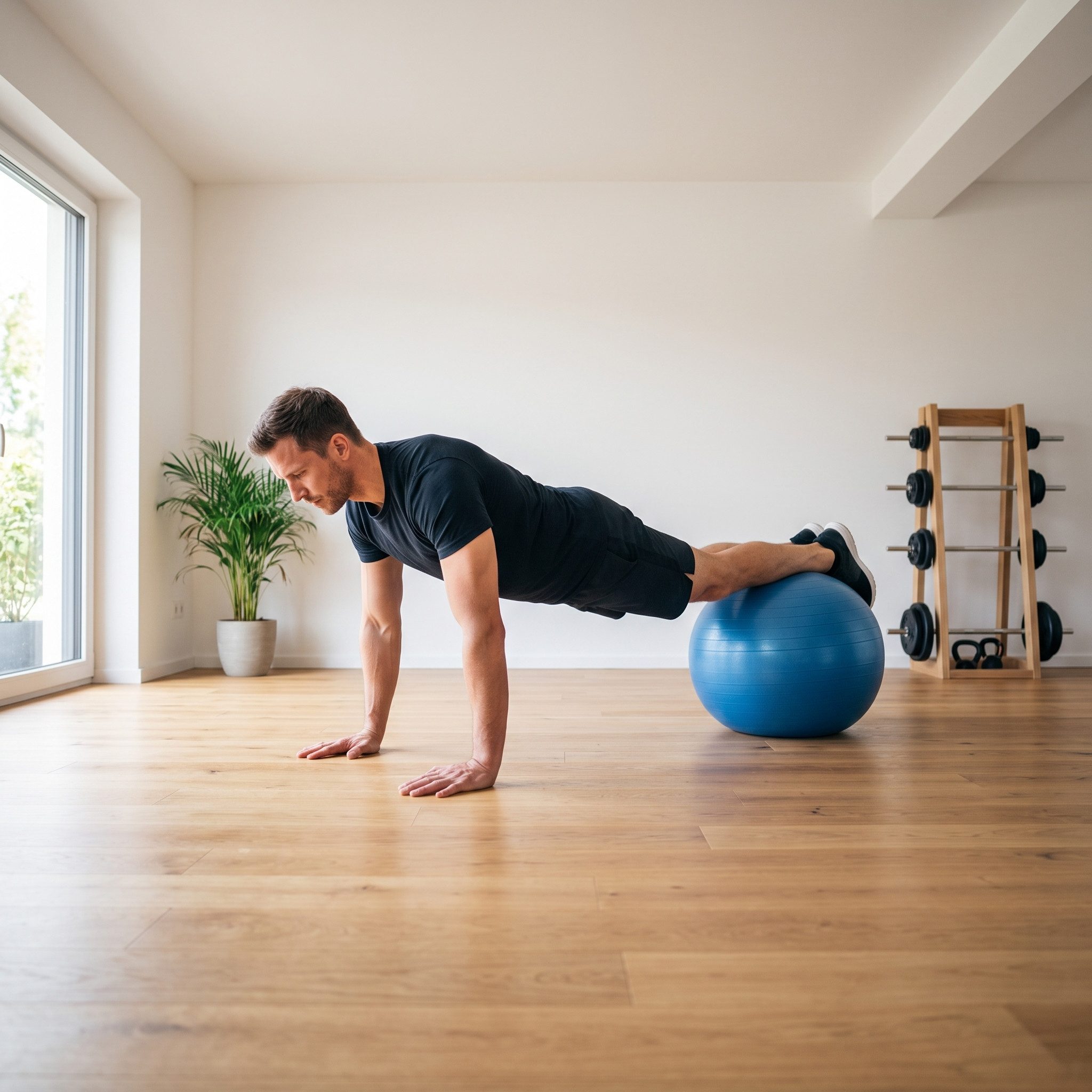 Black Snake Gymnastikball Sitzball & Fitnessball für Yoga, Pilates & Rückentraining (1-St., Ø 55 cm), Anti-Burst, rutschfest, phthalatfrei, bis 300 kg, inkl. Pumpe