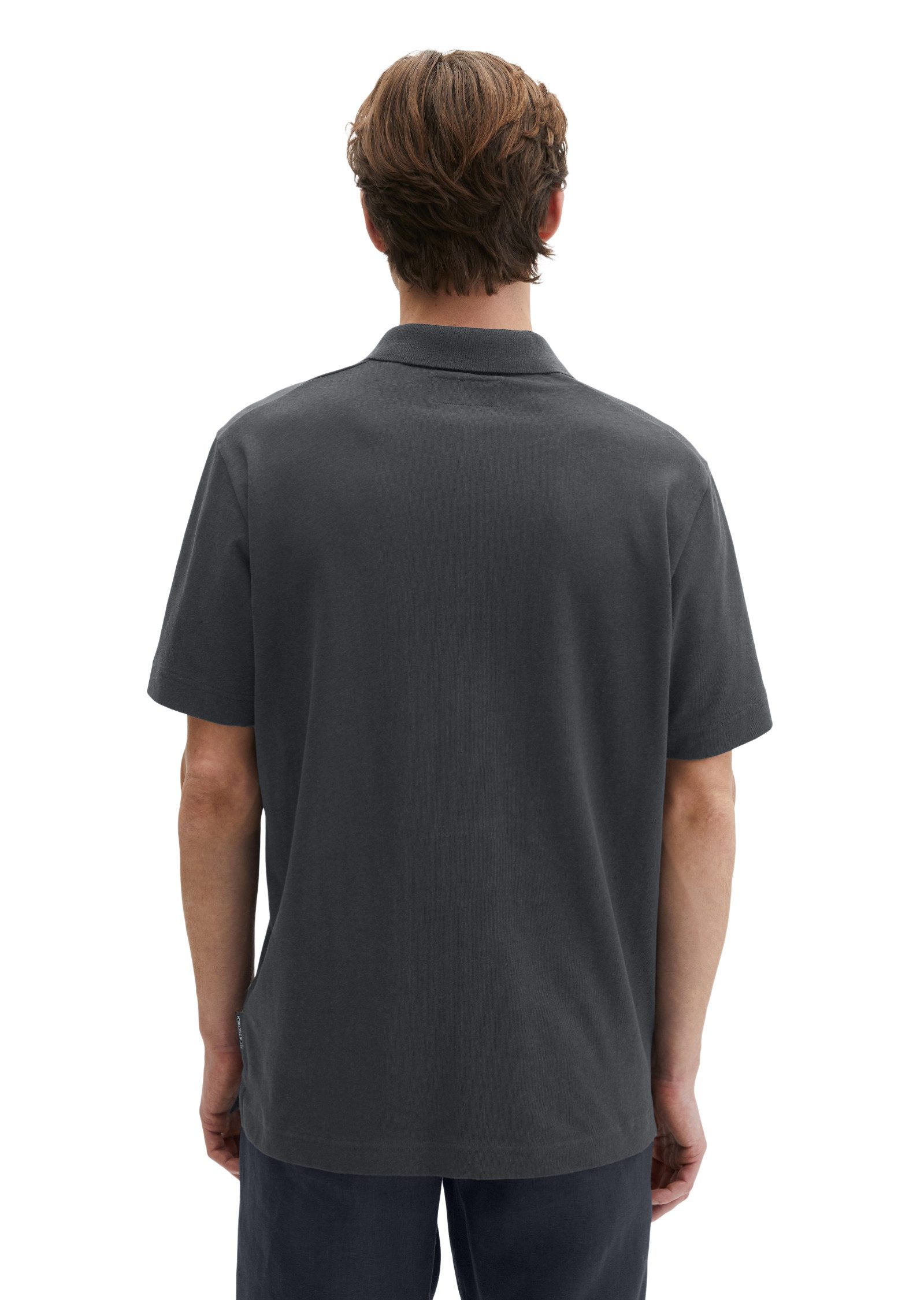 Marc O'Polo Poloshirt aus Baumwoll-Leinen-Mix – Bild 3 von 5