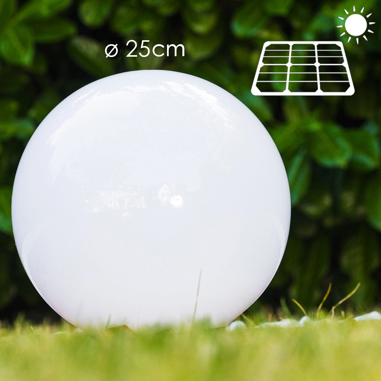 hofstein Kugelleuchte Solar Kugelleuchte 25 cm Veranda Wegeleuchte Garten L günstig online kaufen