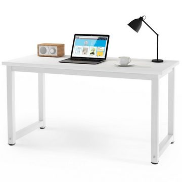 WISHDOR Computertisch Schreibtisch Bürotisch Arbeitstisch Computer-Tisch PC-Tisch (Holz Qualitäts-Spanplatten in E1 Klasse Stabile Stahl-Beinen), modern 120*60*75 cm