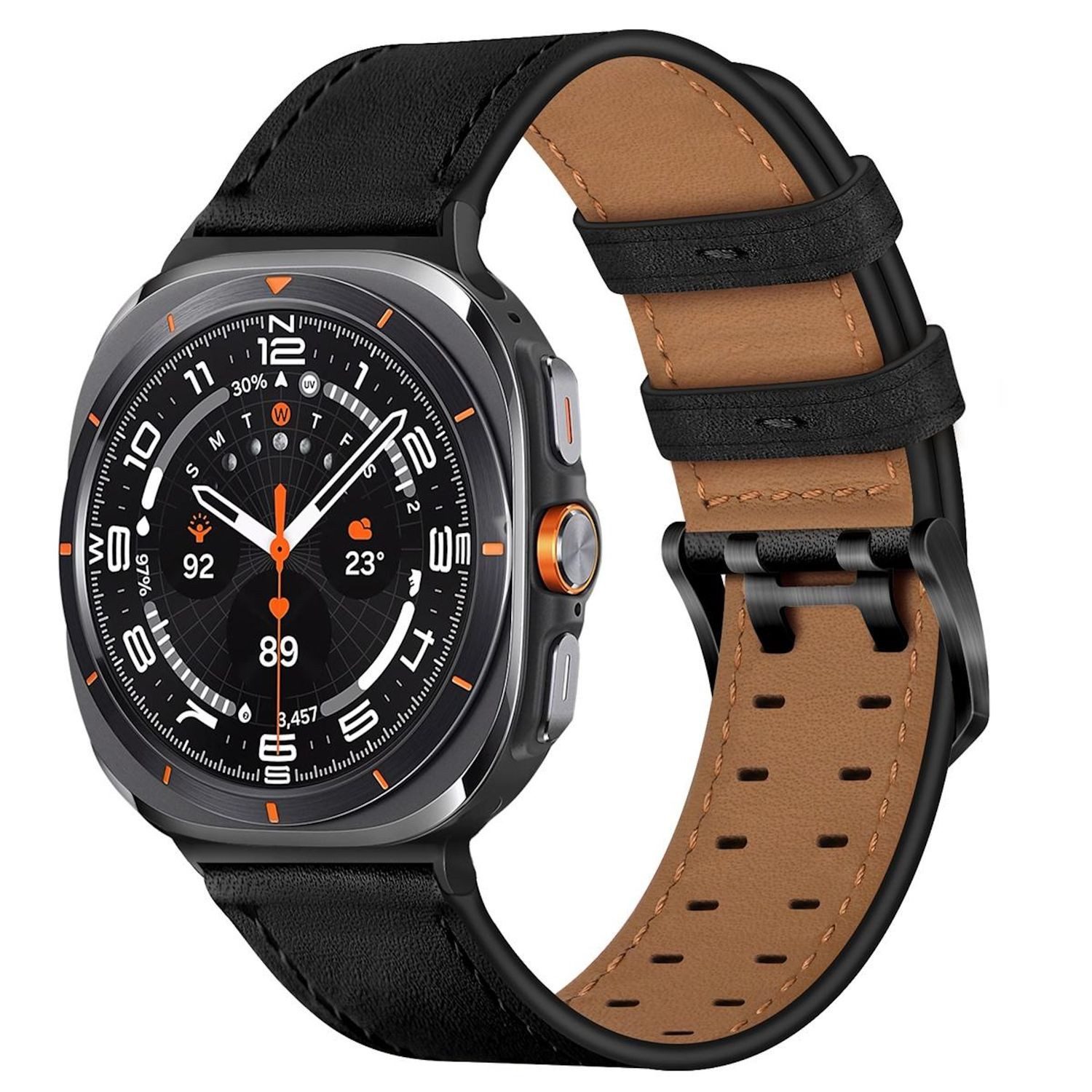 Wigento Smartwatch-Armband Für Samsung Galaxy Watch 8 / Classic Echtleder P günstig online kaufen