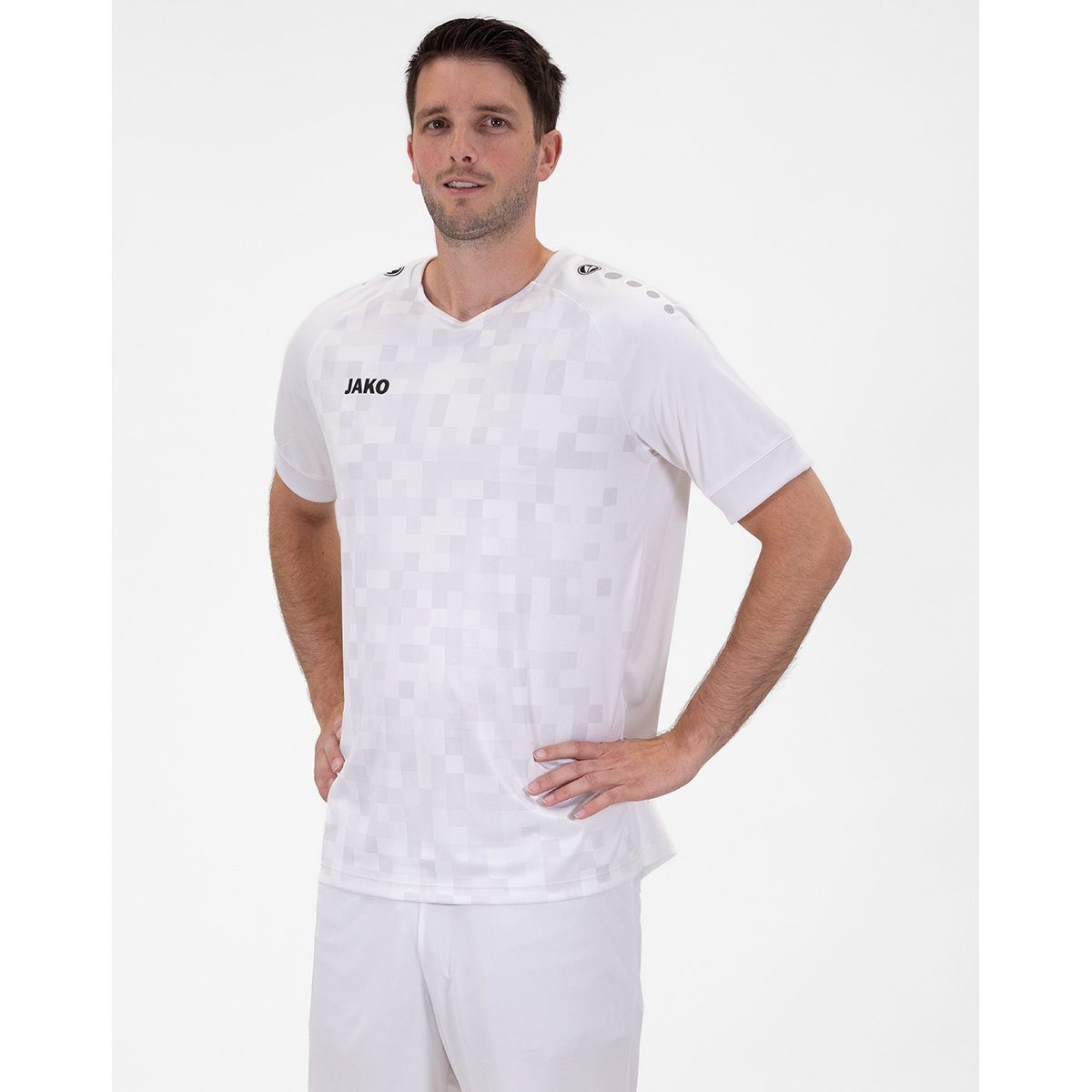 Jako T-Shirt Trikot Pixel (atmungsaktiv, schnelltrocknend) weiss Herren günstig online kaufen