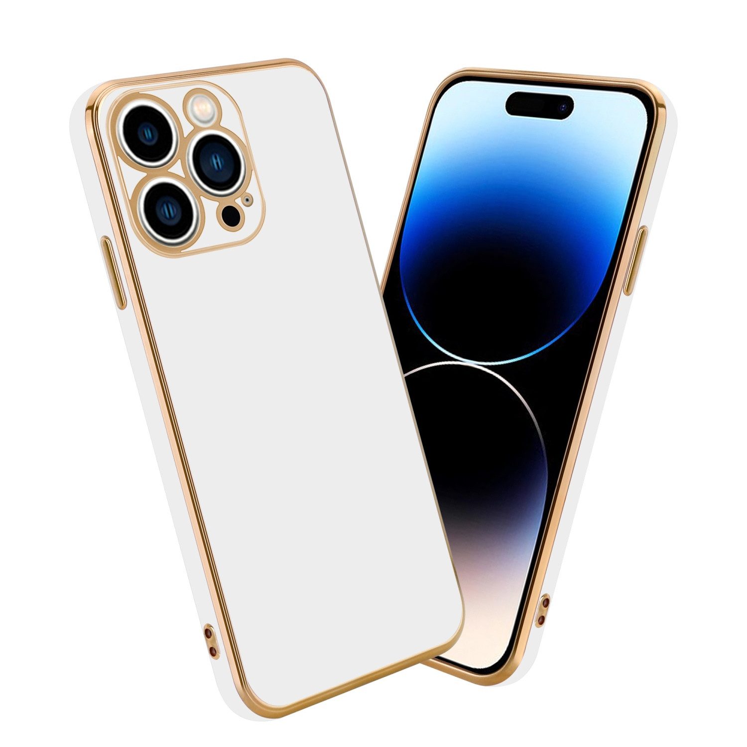 Cadorabo Handyhülle für iPhone 14 PRO MAX Hülle Apple iPhone 14 PRO MAX, Schutzhülle - TPU Silikon Hülle - mit Kameraschutz