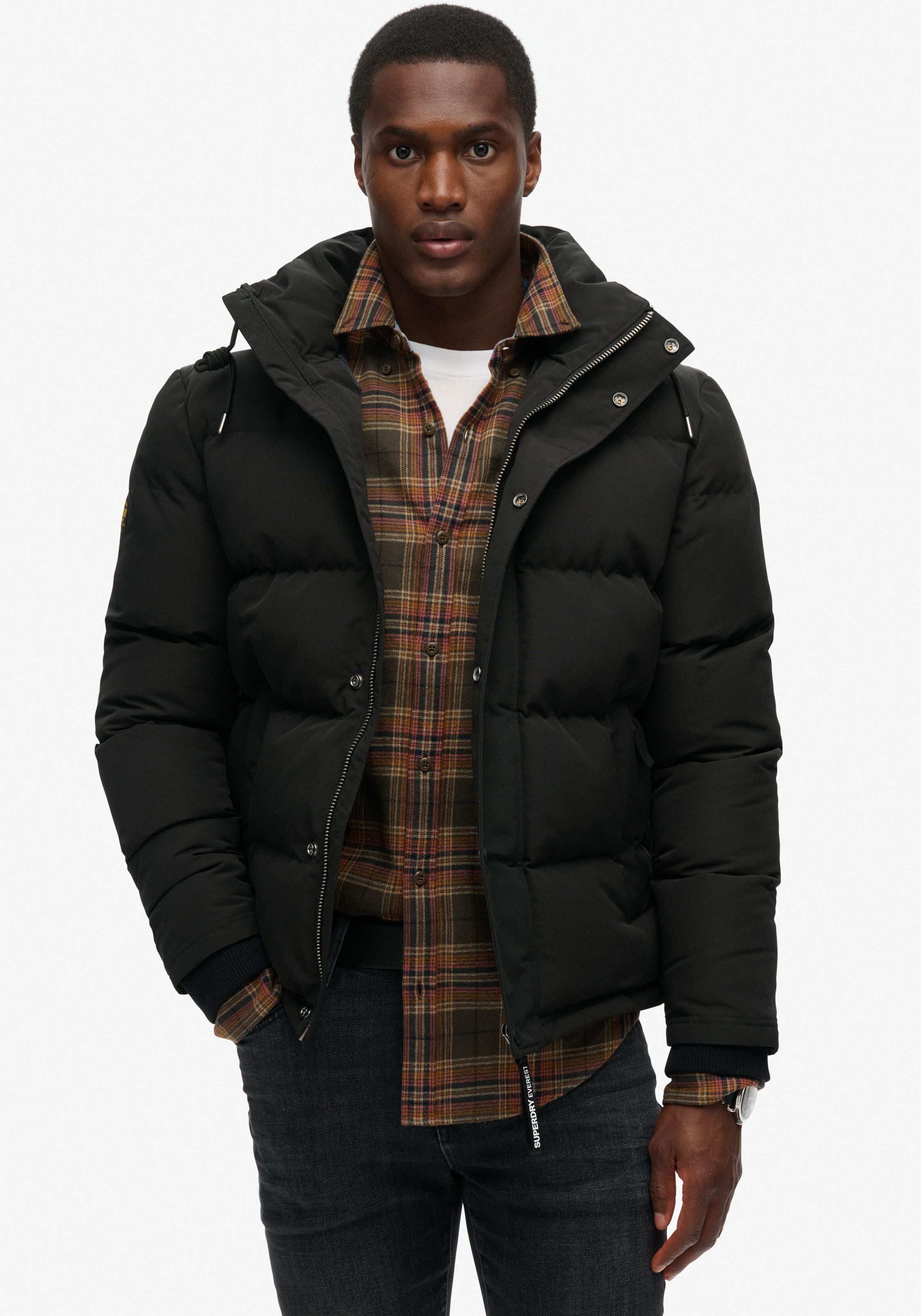 Superdry Steppjacke Everest Hooded Puffer Jacket günstig online kaufen