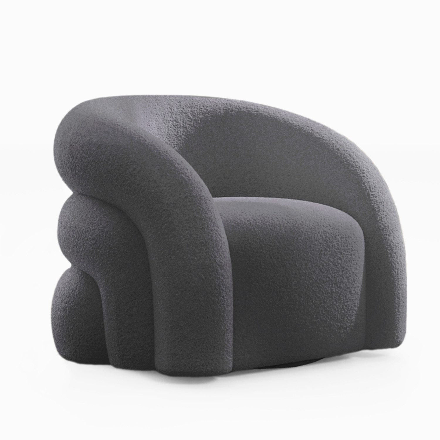 SEYNAR Drehsessel Moderner Boucle-Gewebe Polstersessel, Lesesessel, günstig online kaufen