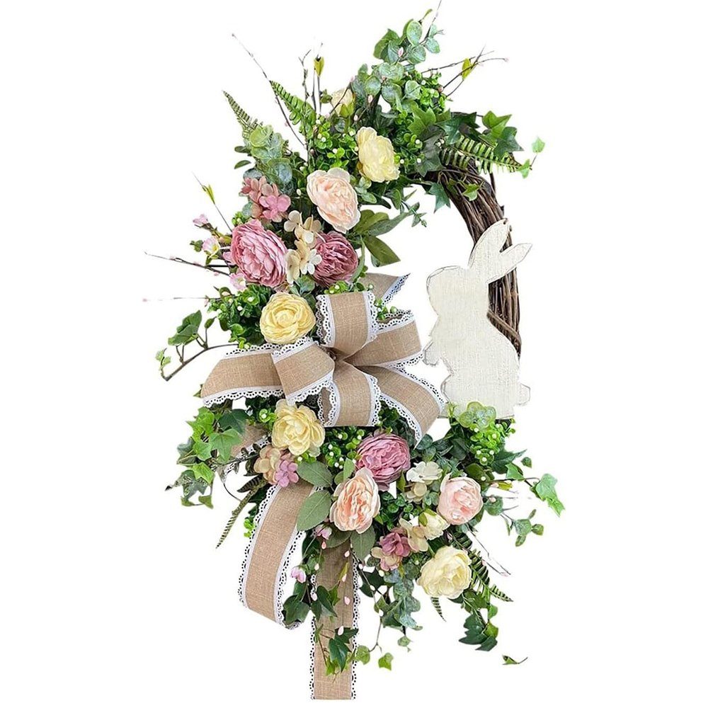 Kunstkranz Osterkranz Deko Osterkranz mit bunten günstig online kaufen