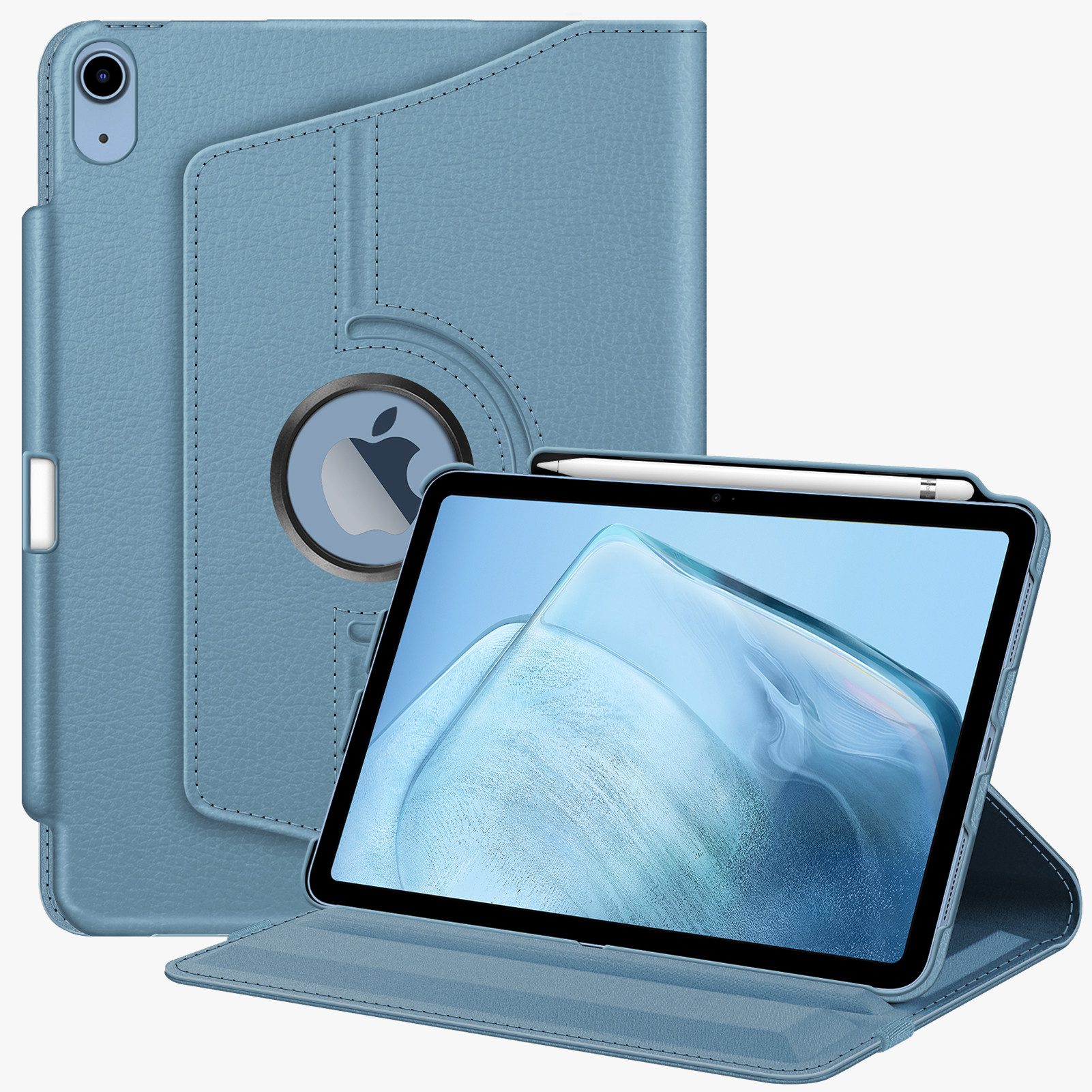 Fintie Tablet-Hülle für iPad 11. Generation 2025 11 Zoll (A16), iPad 10. Generation 2022 10.9 Zoll, mit Pencil Halter, 360 Grad drehbarem Ständer und Auto Schlaf/Wach