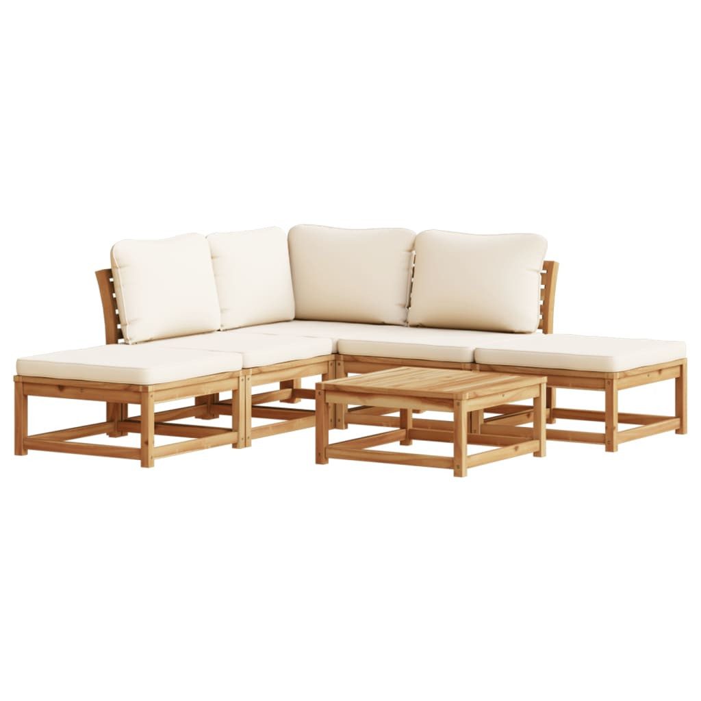 vidaXL Sofaelement 6-tlg. Garten-Lounge-Set mit Kissen günstig online kaufen
