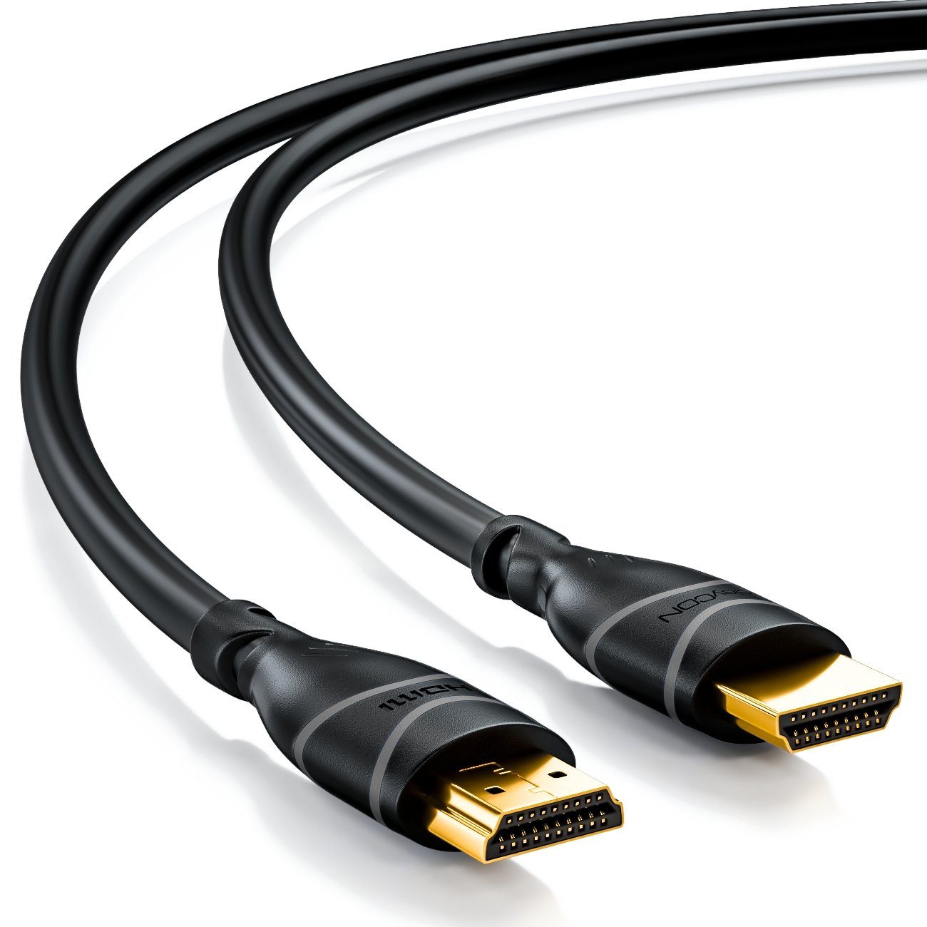 deleyCON deleyCON 5m HDMI Kabel HDMI 2.0 kompatibel 4K UHD 2160p FULL HD 1080p HDMI-Kabel – Bild 2 von 5