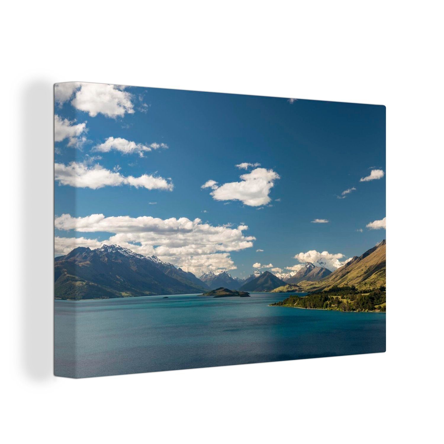Wasser 30x20 in Neuseeland, Wandbild Aufhängefertig, Aspiring OneMillionCanvasses® Leinwandbilder, Mount Leinwandbild Wanddeko, Park St), National (1 im cm